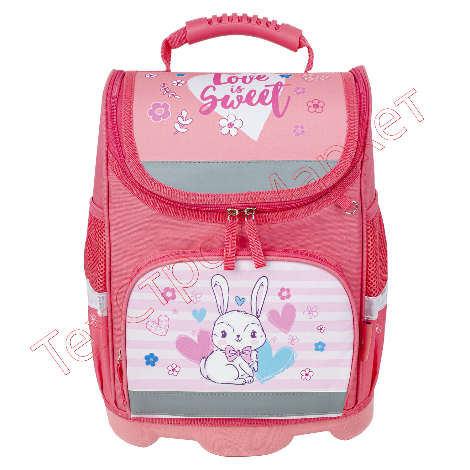 Ранец ЮНЛАНДИЯ WISE для начальной школы, "Bunny", 37х29х15 см, 229945
