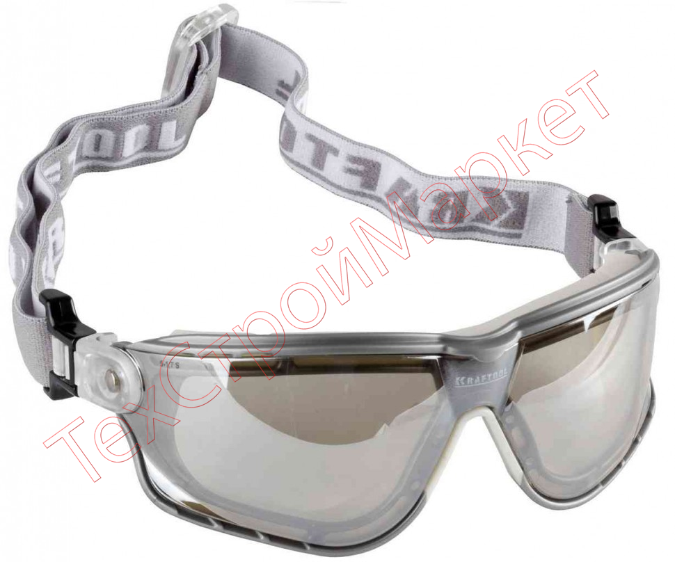 KRAFTOOL SG-5F Прозрачные, очки защитные открытого типа, эластичная наголовная лента, непрямая вентиляция.