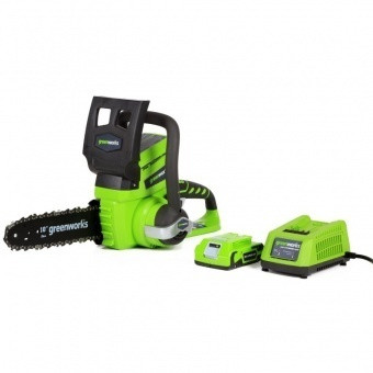 Пила цепная аккумуляторная GreenWorks G24CS25K4, 24V, 25см, c АКБ 4Ач и ЗУ