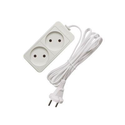 Удлинитель бытовой СОЮЗ 1300 Вт 2роз без з/к ШВВП 2*0,75  1,5м 481S-0201