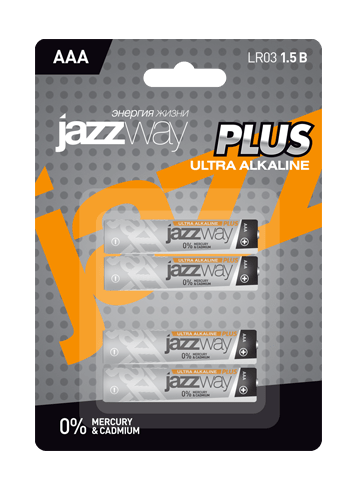 Элемент питания JAZZway Ultra PLUS LR03  BL-4