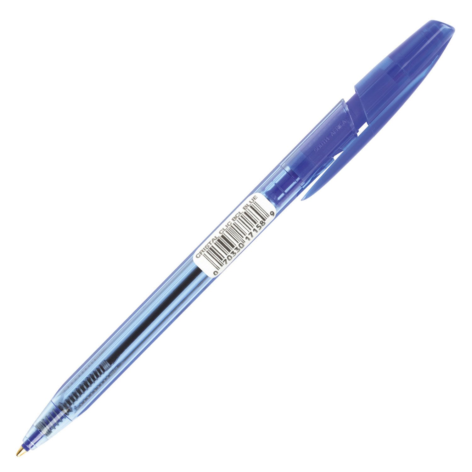 Ручка шариковая автоматическая BIC "Cristal Clic", корпус тонированный, СИНЯЯ, узел 1 мм, линия письма 0,32 мм, 8507332