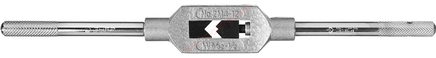 Метчикодержатель ЗУБР "МАСТЕР", с регулируемыми вкладышами, №2 М4-М12 L-280мм