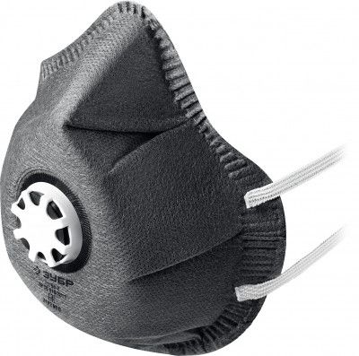 Полумаска фильтрующая ФГ-95 коническая с угольным слоем, класс защиты FFP2, с клапаном выдоха ЗУБР