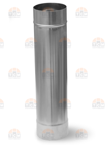 Труба  d-150  L-1м  (Нерж.ст.430/1,0 мм)  Дымохофф