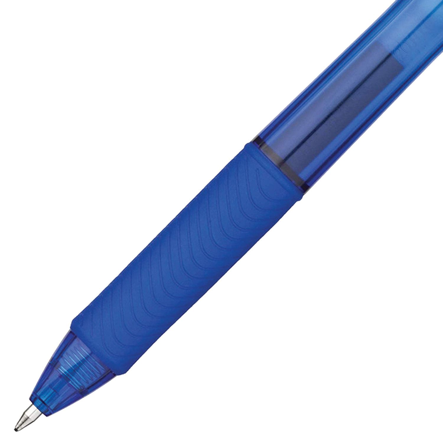 Ручка гелевая автоматическая с грипом PENTEL (Япония) "Energel-X", СИНЯЯ, узел 0,7 мм, линия письма 0,35 мм, BL107-C