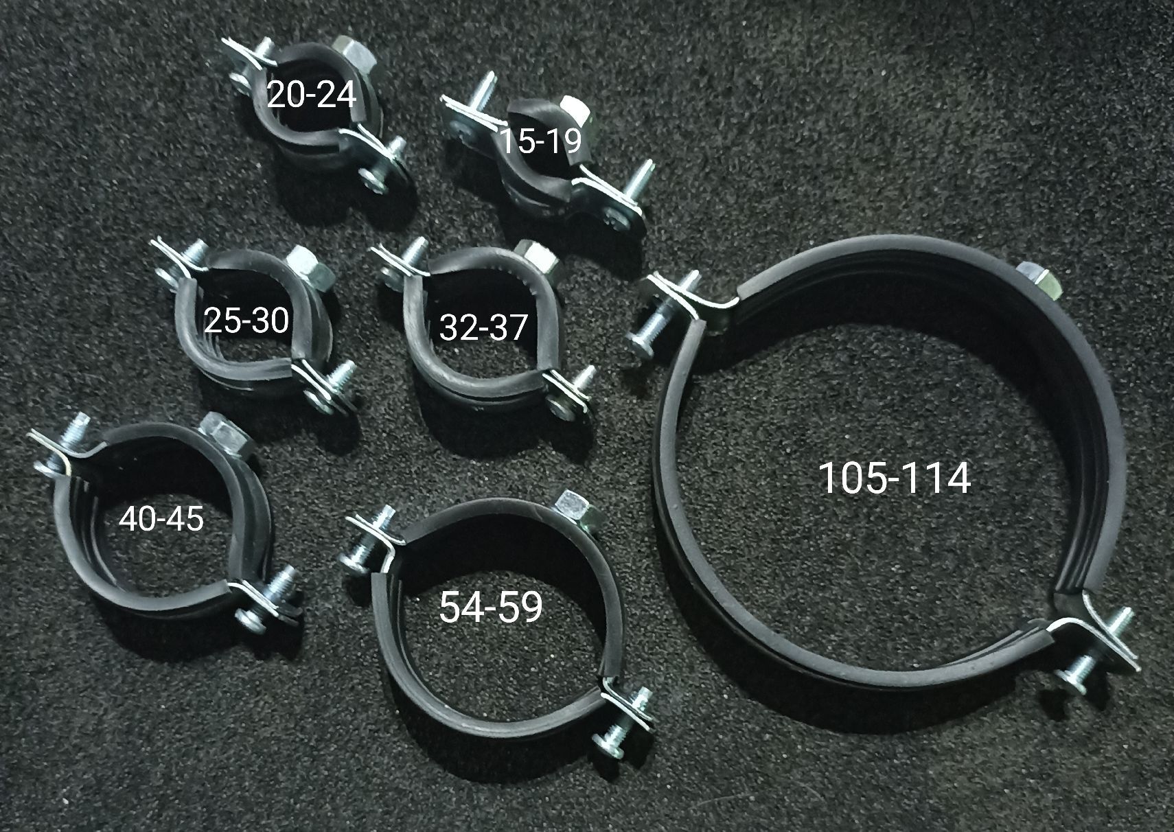 Хомут металл. с гайкой (М8) 25-30 (3/4 дюйм)