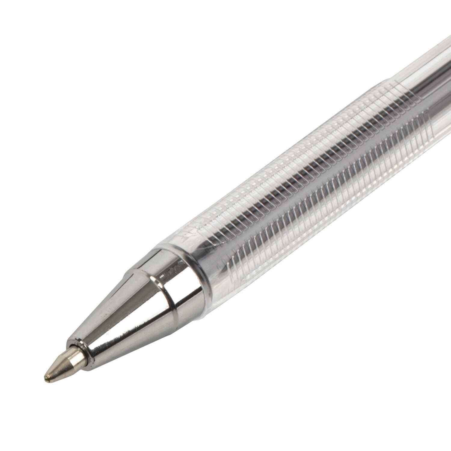 Ручка шариковая BRAUBERG "M-500 CLASSIC", ЗЕЛЕНАЯ, корпус прозрачный, узел 0,7 мм, линия письма 0,35 мм, 143447