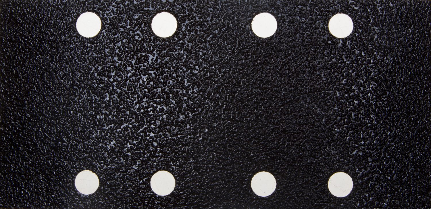 Лист шлиф. универсал. "Оптимален для мягких пород дерева" 8 отверстий по линии, для ПШМ, P80, 80х166мм, 10шт URAGAN