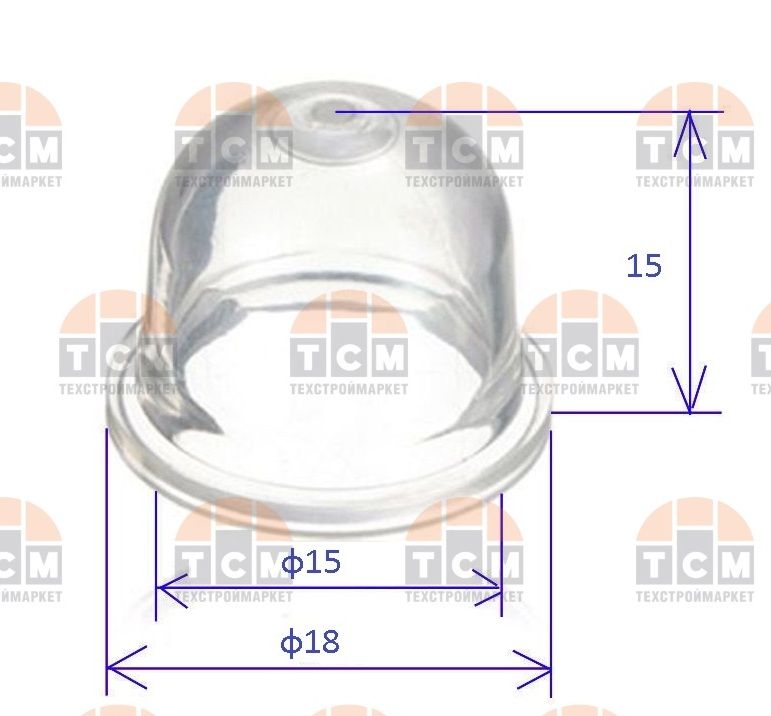 Купол (силиконовый) бензотриммера бензопилы BRAIT, для все китайских бензокос и бензопил