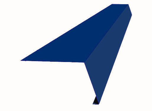 Карнизная планка 100*69*2000 - синий (5005) 