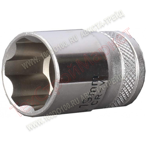 Головка торцовая KRAFTOOL "INDUSTRIE QUALITAT", Cr-V, FLANK, хромосатинированная, 1/2", 28 мм