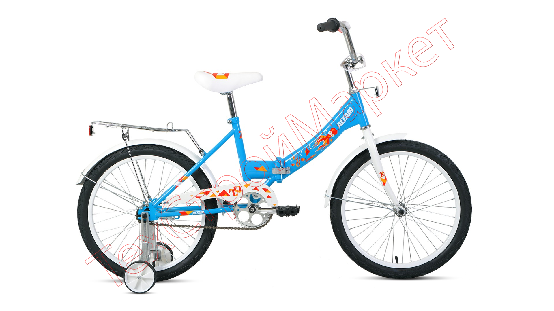 Велосипед ALTAIR CITY KIDS 20 Compact (рост 13") 2020-2021, голубой, 1BKT1C201005