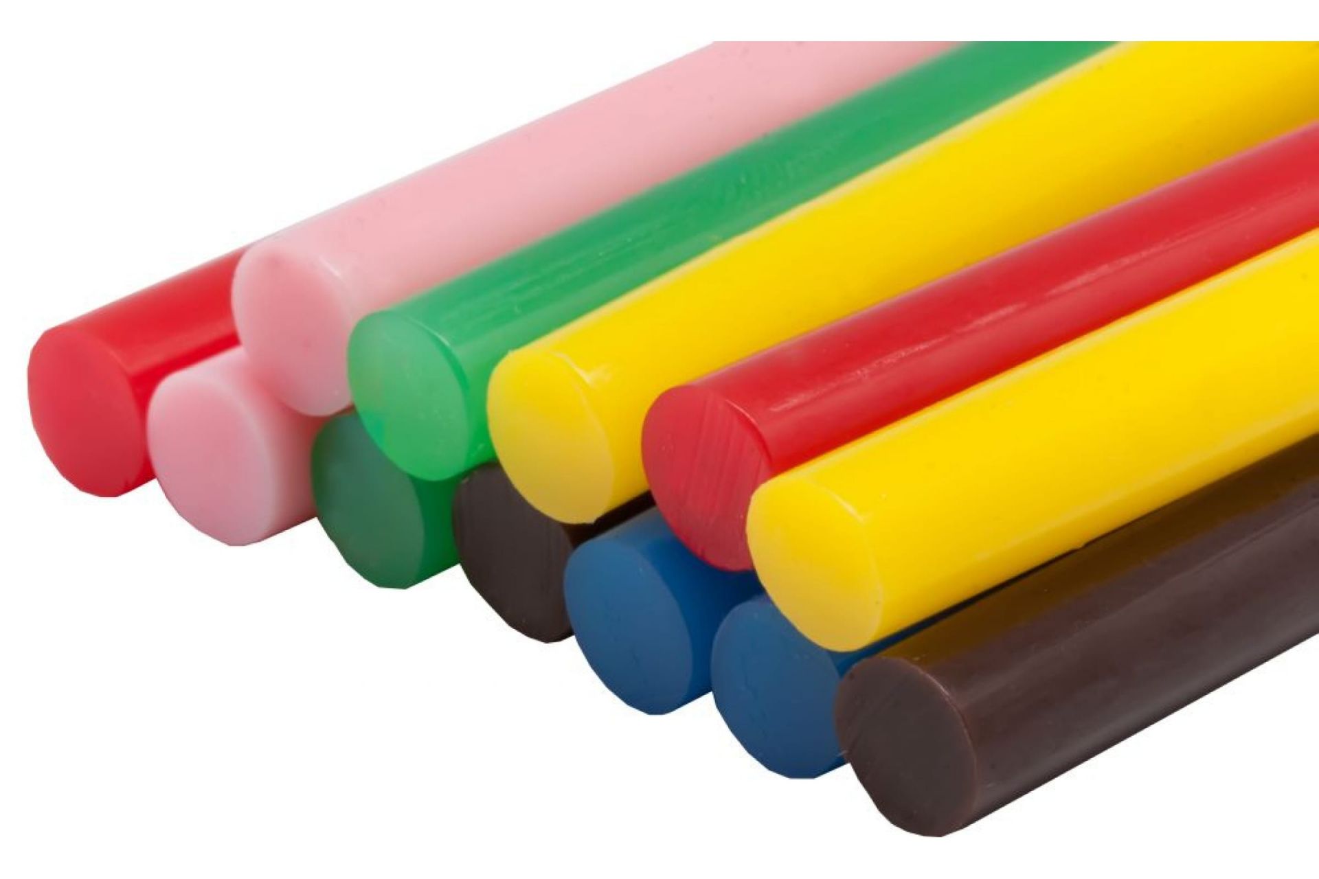 Клей для клеевого пистолета ПРАКТИКА цветной,  7*100 мм (12шт)