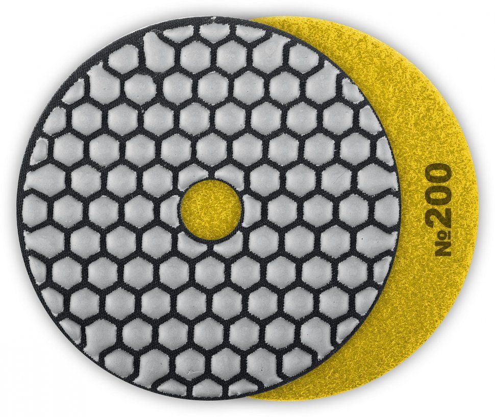 Круг шлифовальный алмазный гибкий 100мм №200  (Черепашка) для сухого шлифования ЗУБР 