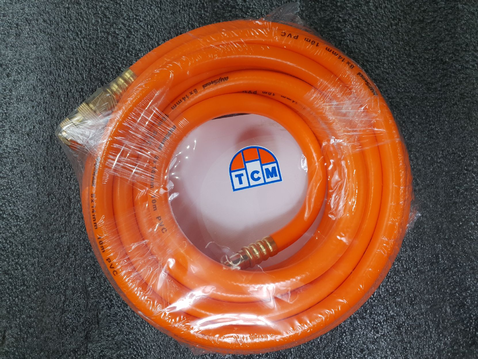 Шланг пневматический PVC 8,0х14,0мм с быстросъемными фитингами 10м "AV Steel"