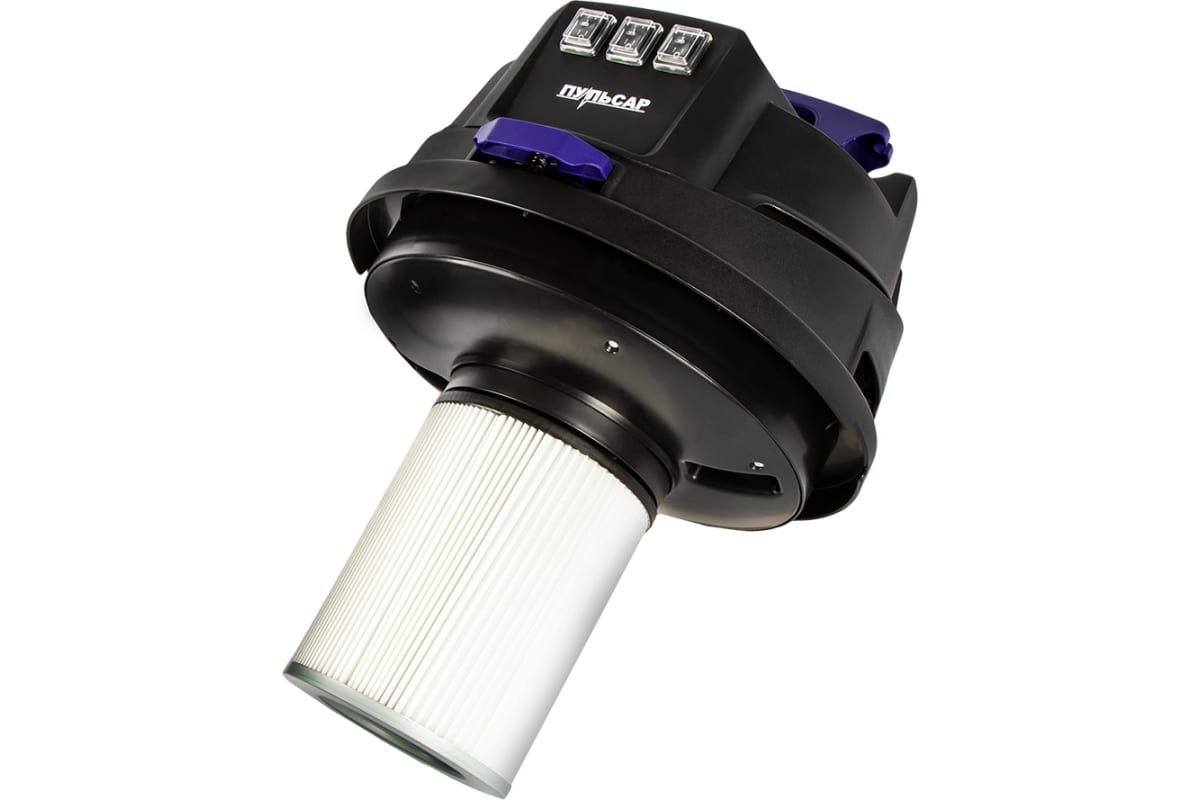 Пылесос строительный ПС 800 (3000 Вт, 80л, 3 мотора, HEPA-фильтр, шланг 3м, 24кг) ПУЛЬСАР