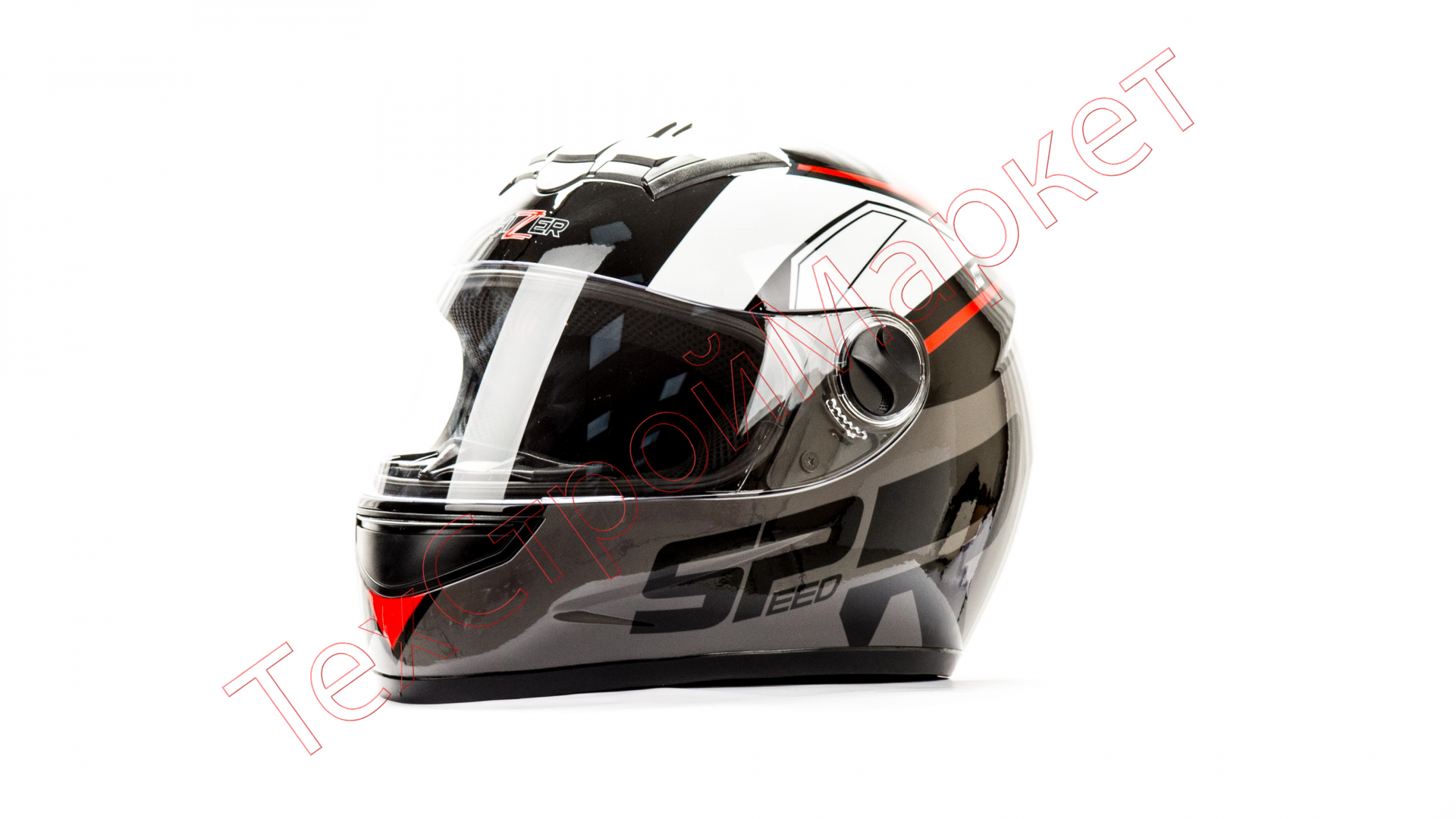 Шлем мото HIZER 523 (M) #Black