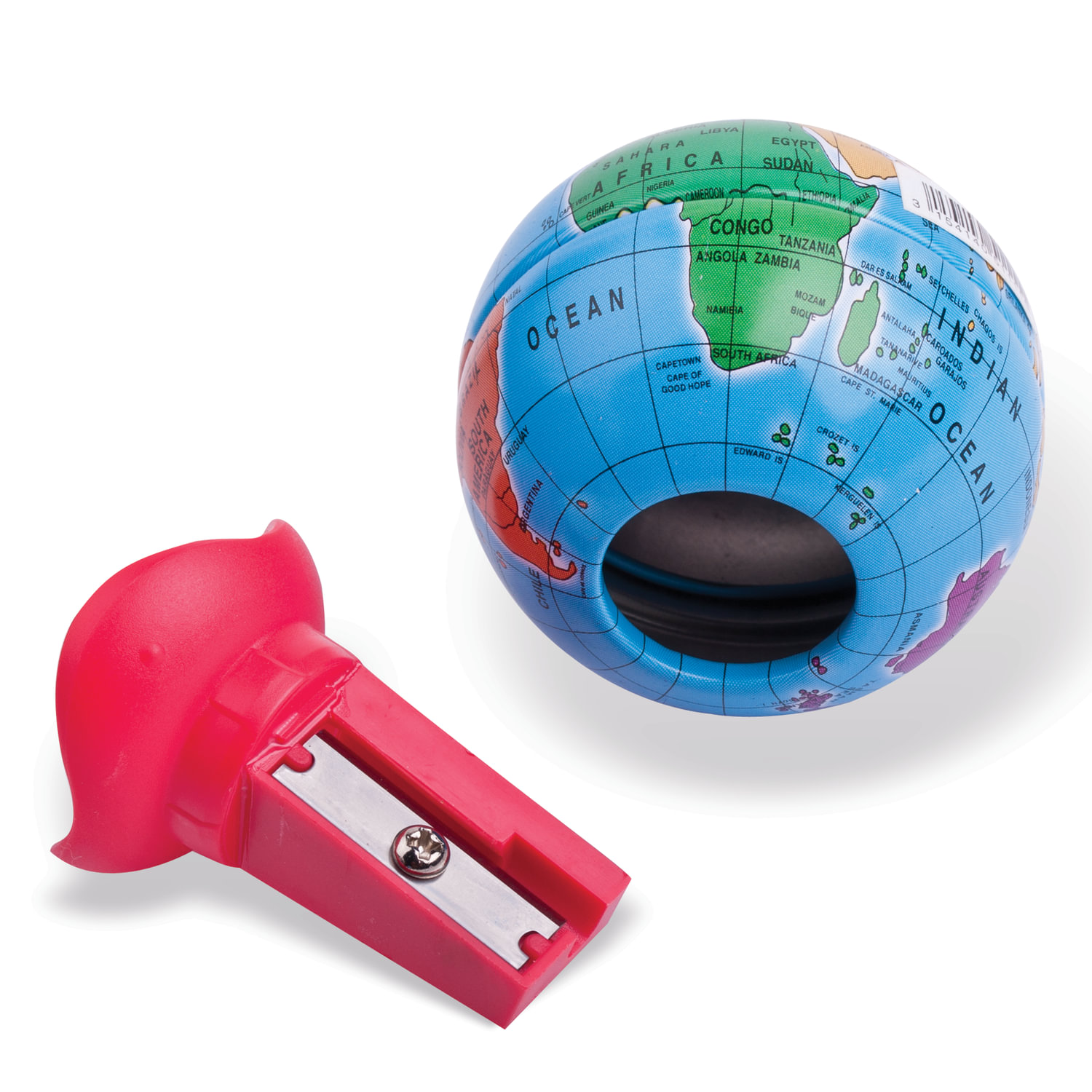 Точилка MAPED (Франция) "Globe", металлический контейнер, в форме глобуса, 051111