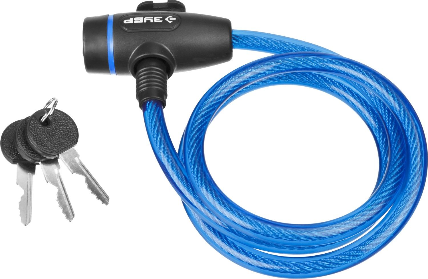 Замок ,тросовый, 3 ключа в комплекте, длина троса 950мм, d 10мм ЗУБР "ПРОФЕССИОНАЛ"