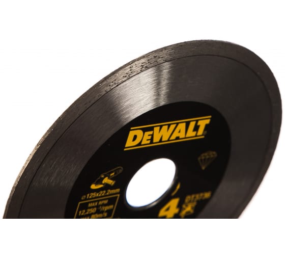 Диск алмазный отрезной (125х22.2 мм) для УШМ DeWalt 