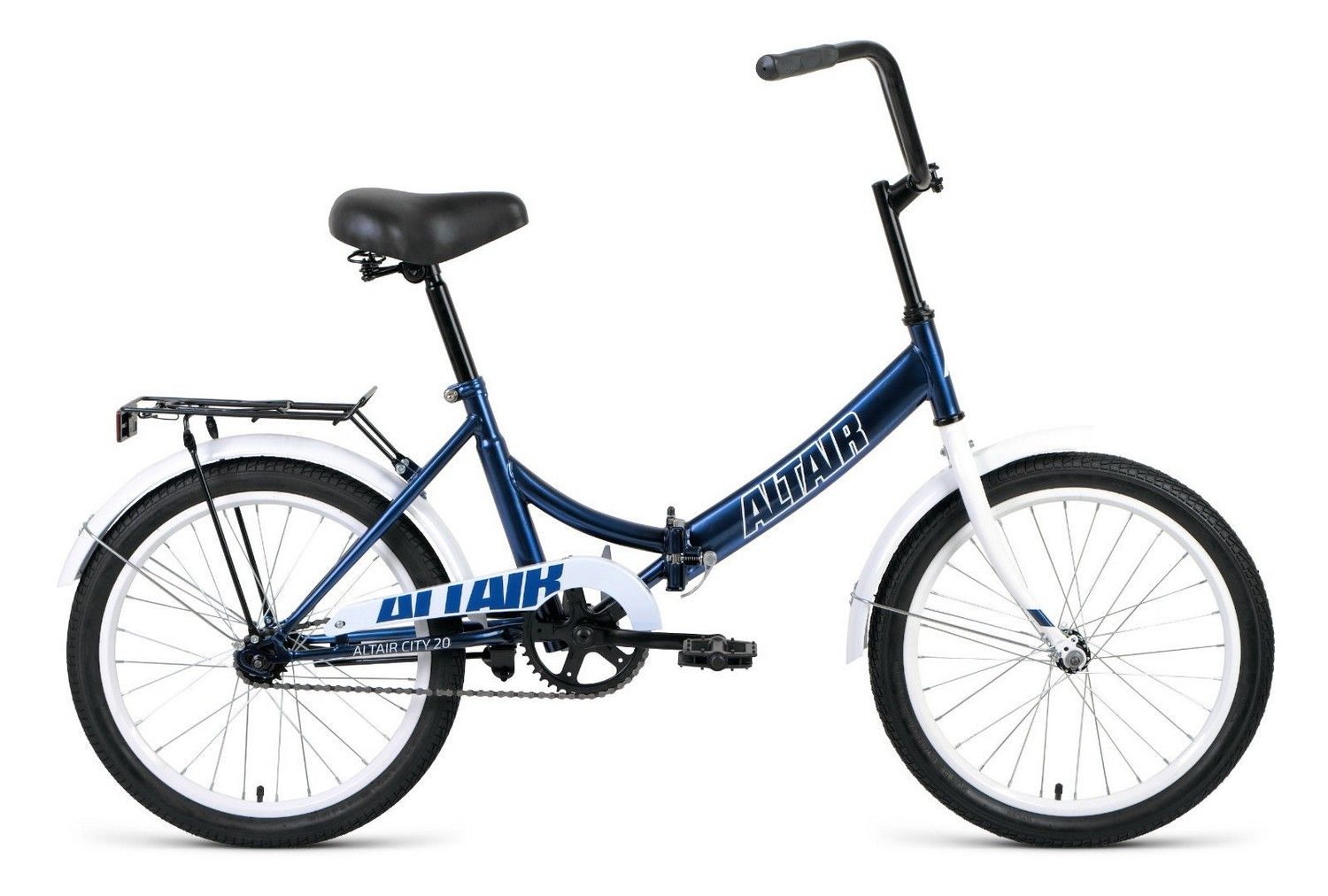 Велосипед ALTAIR CITY 20 (рост 14") 2020-2021, темно-синий/белый, RBKT1YF01003