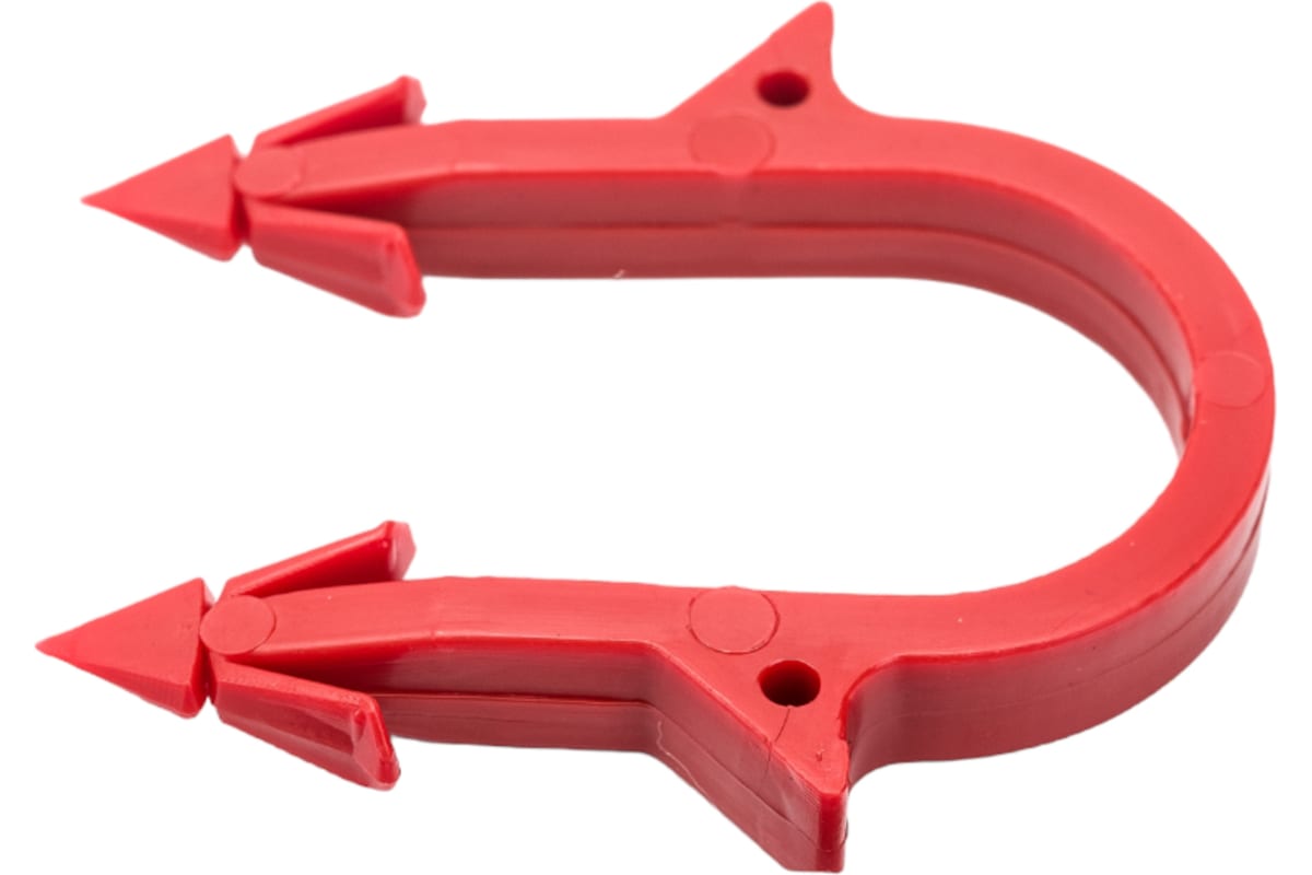 Скоба якорная красная (тип 2), обойма 25шт, 16мм