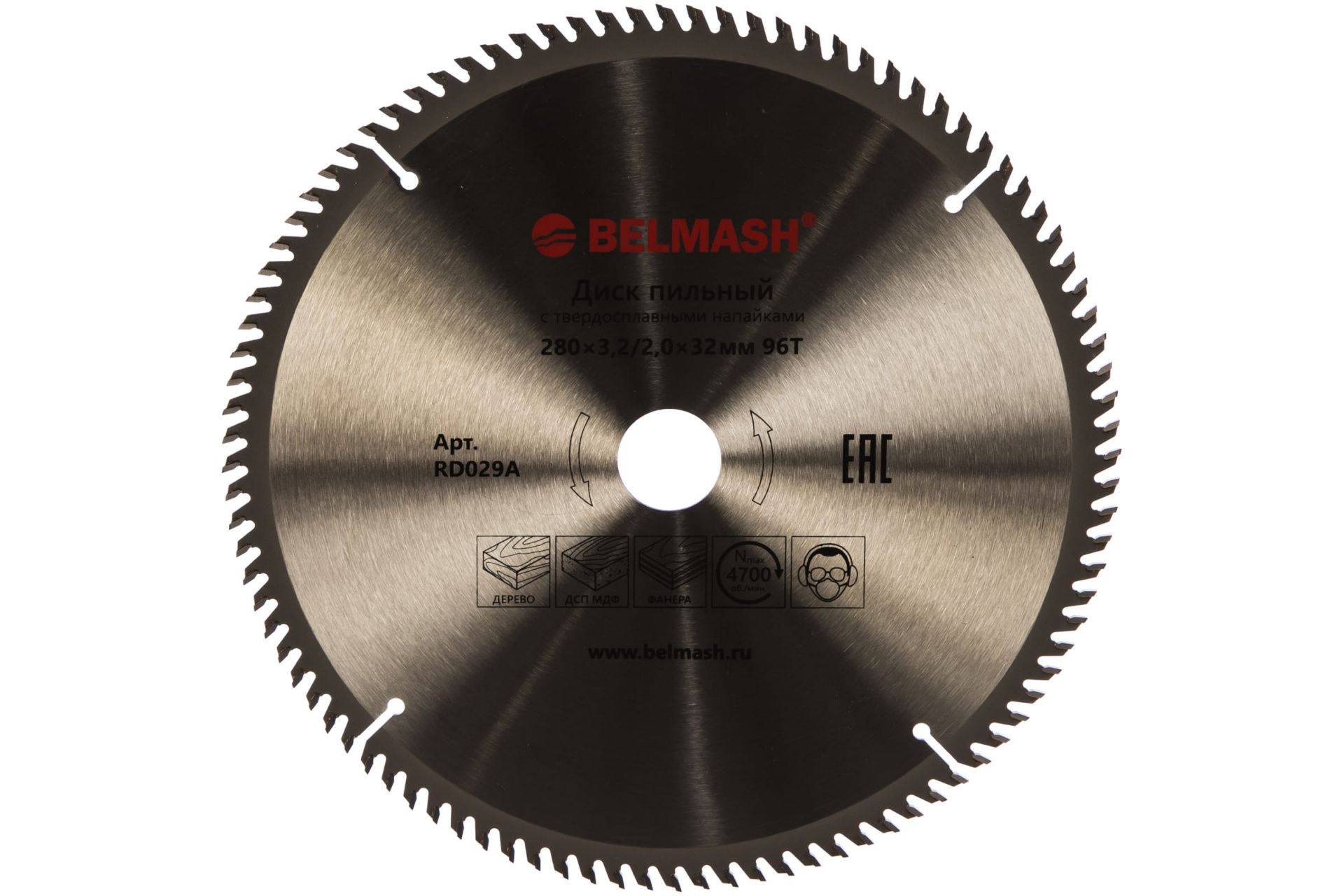 Диск пильный BELMASH 280х3,2/2,0х32мм; 96Т