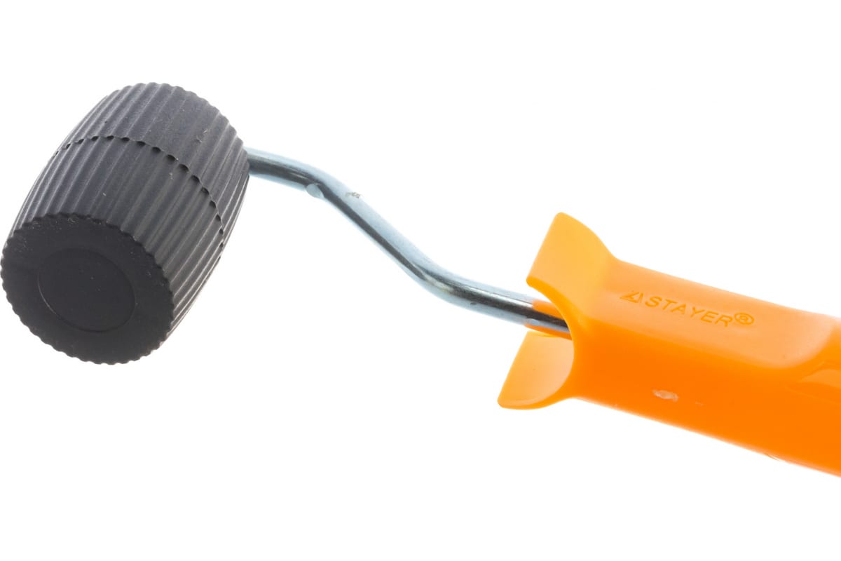 Валик прижимной БОЧКА в сборе, пластмассовый, бюгель 6мм, 45мм STAYER 