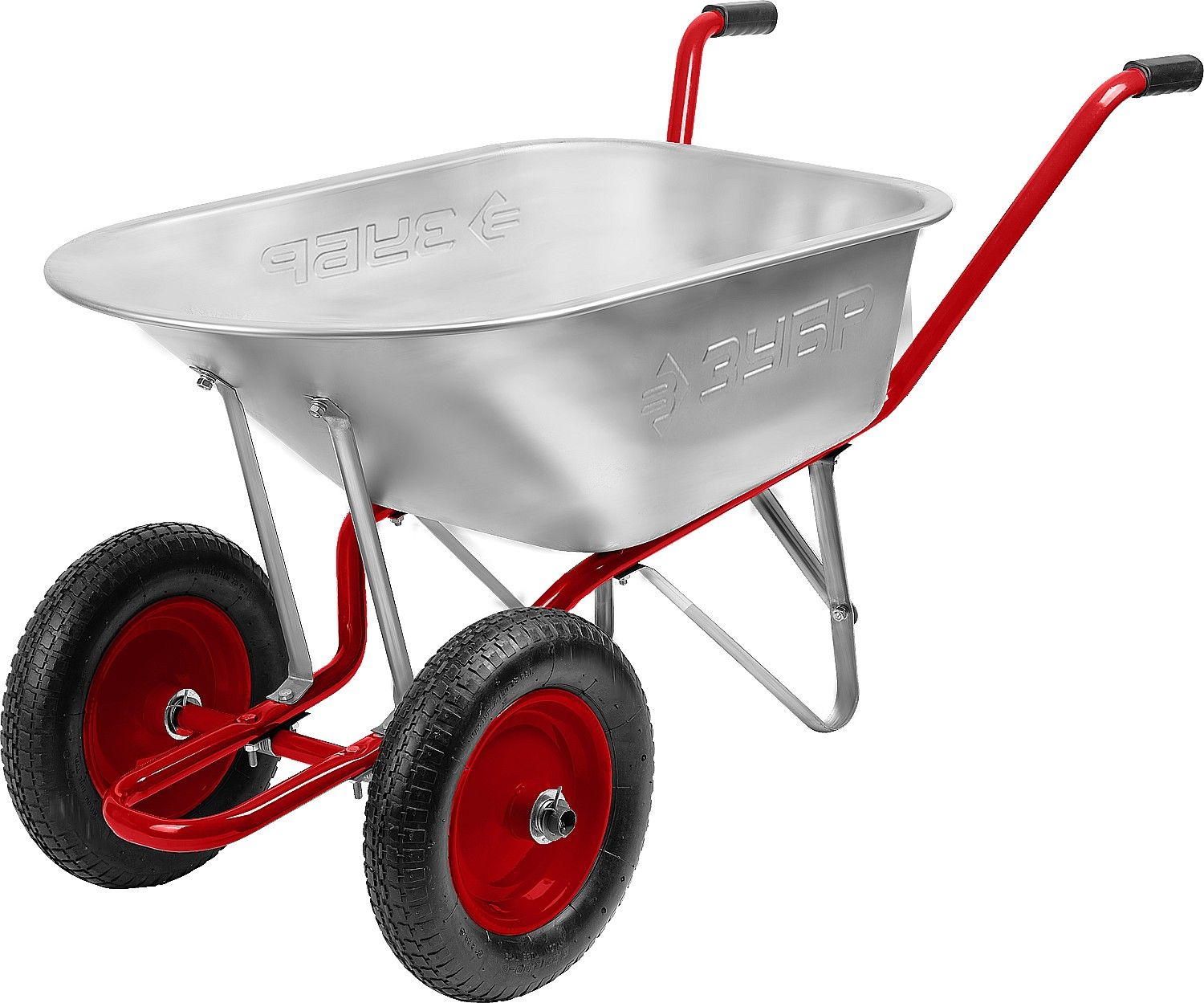 Тачка садово-строительная двухколесная ЗУБР Т-21 , 180 кг