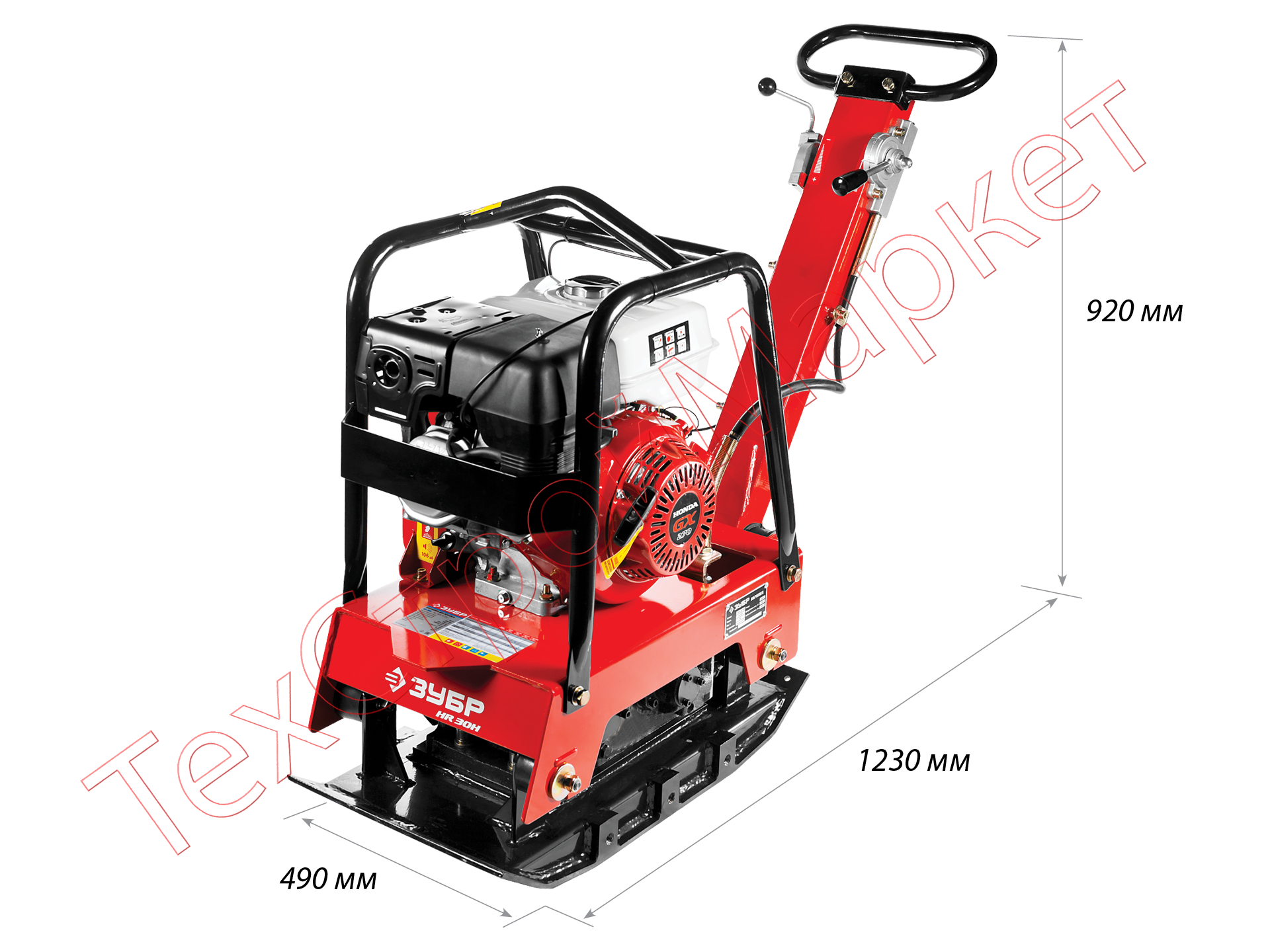Виброплита бензиновая ЗУБР Профессионал ЗВПБ-30 ГРХ