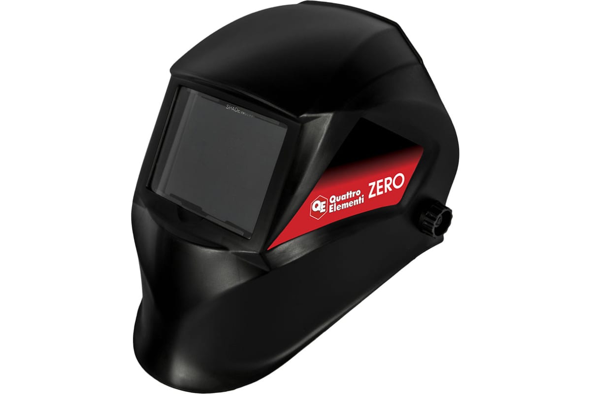 Маска сварочная ZERO Фикс. затемнение (100 x 90 мм, DIN11, пластик) Коробка QUATTRO ELEMENTI  