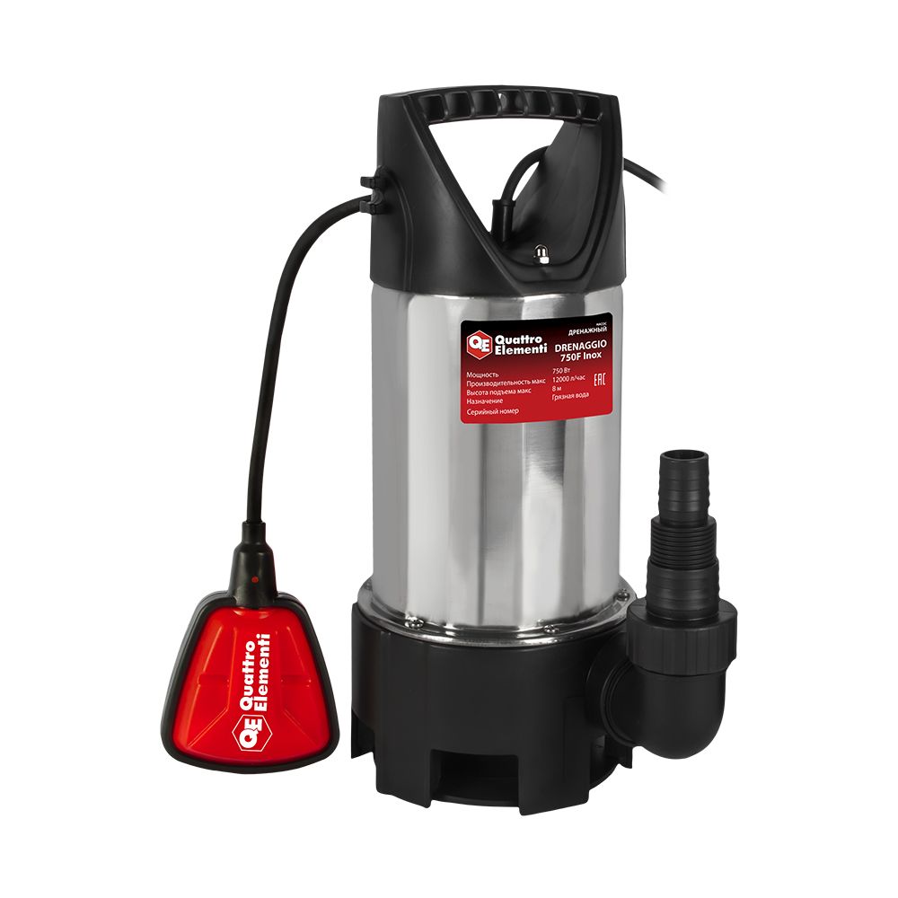 Насос дренажный  QUATTRO ELEMENTI Drenaggio  750 F Inox