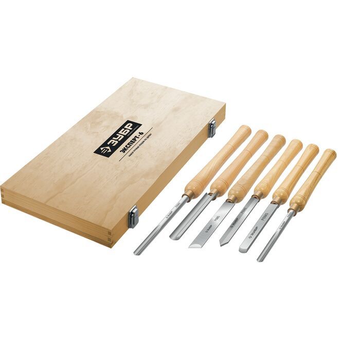 Набор ручных резцов по дереву - 6 6 предм. ЗУБР Эксперт