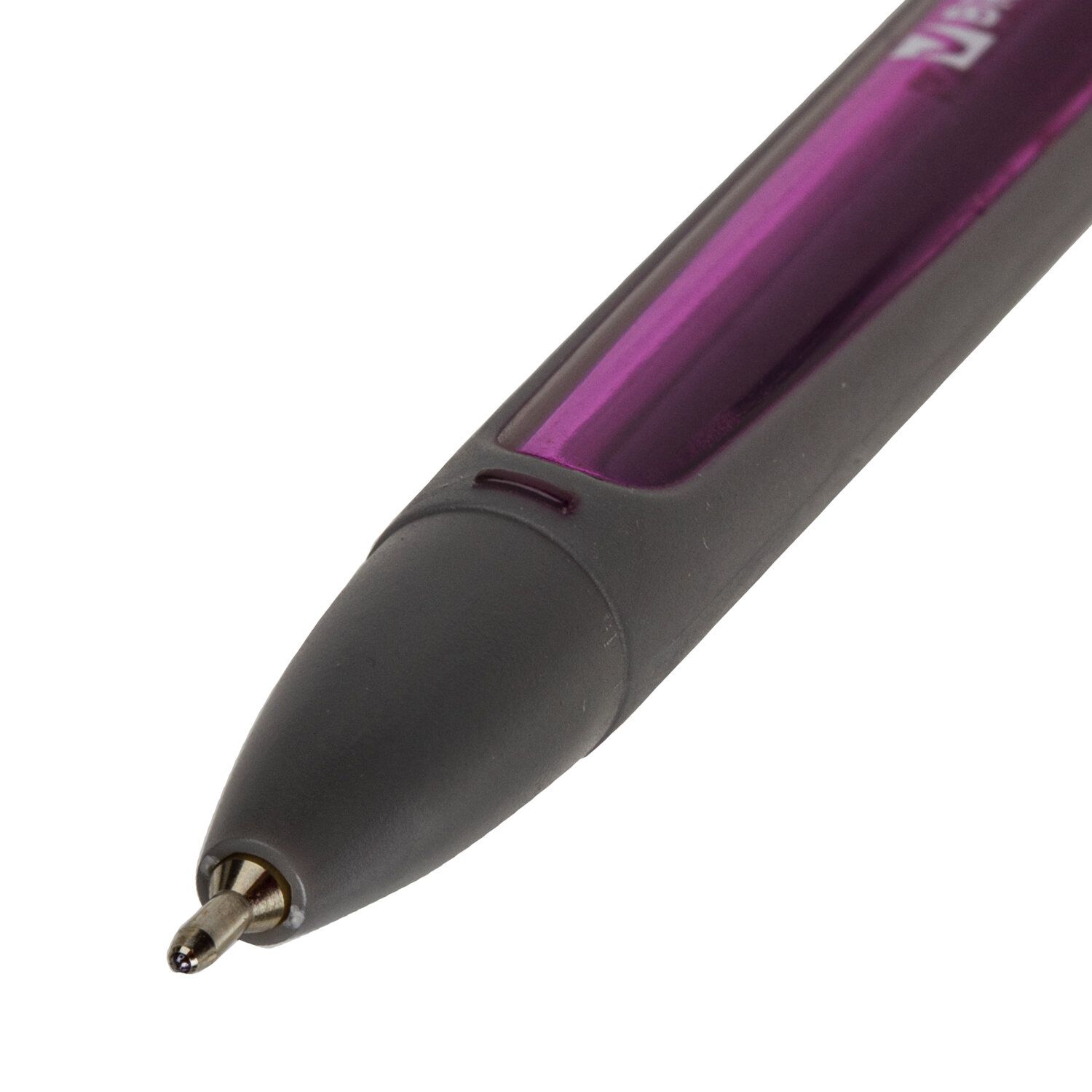 Ручка шариковая масляная BRAUBERG "BOMB GT Metallic", СИНЯЯ, прорезиненный корпус ассорти, узел 0,7 мм, линия письма 0,35 мм, 143348