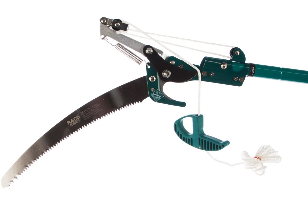 Сучкорез штанговый с пилой 350мм и телескопической ручкой 1,5-2,4м RACO 