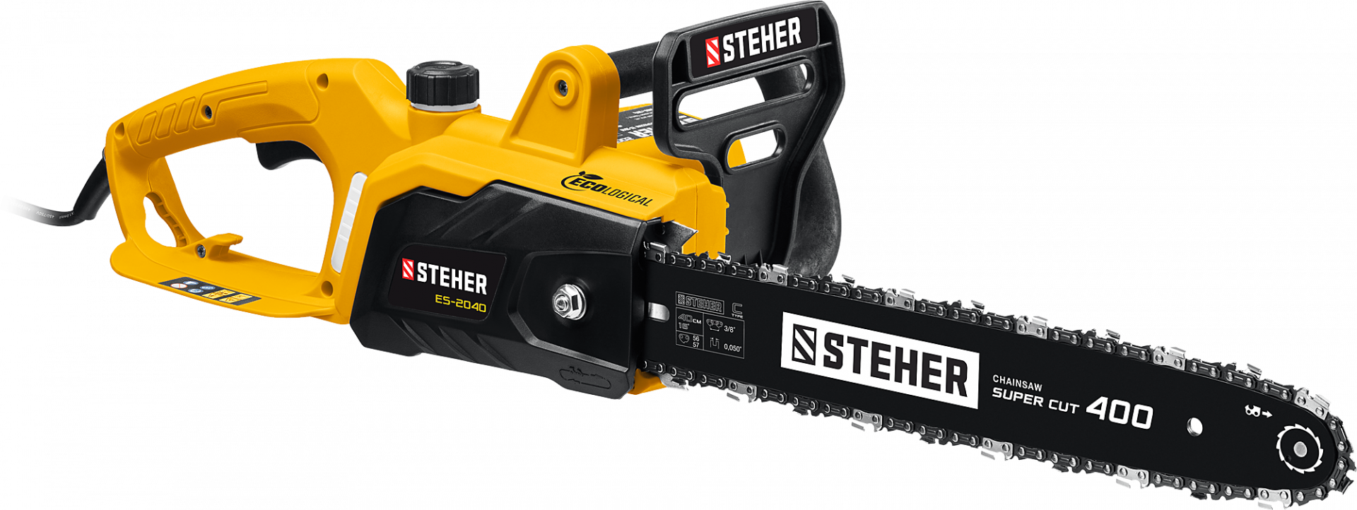 Пила цепная электрическая STEHER 2400 Вт, шина 40 см