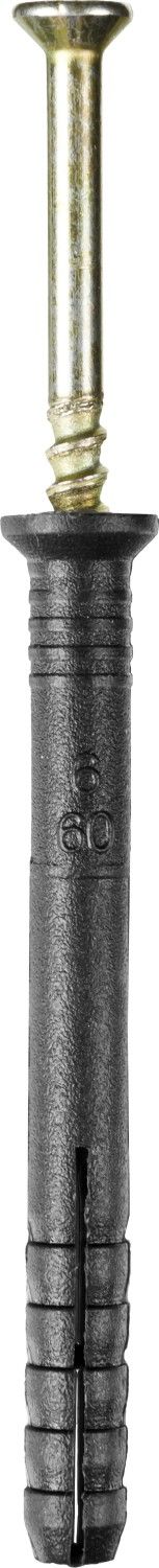 Дюбель-гвоздь полипропиленовый, потайный бортик, 6 x 60 мм, 100 шт, STAYER Master 