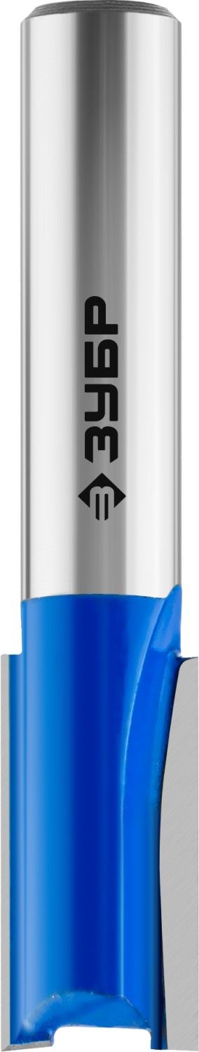 Фреза пазовая прямая, D= 10мм, рабочая длина-19мм, хв.-8 мм, ЗУБР Профессионал