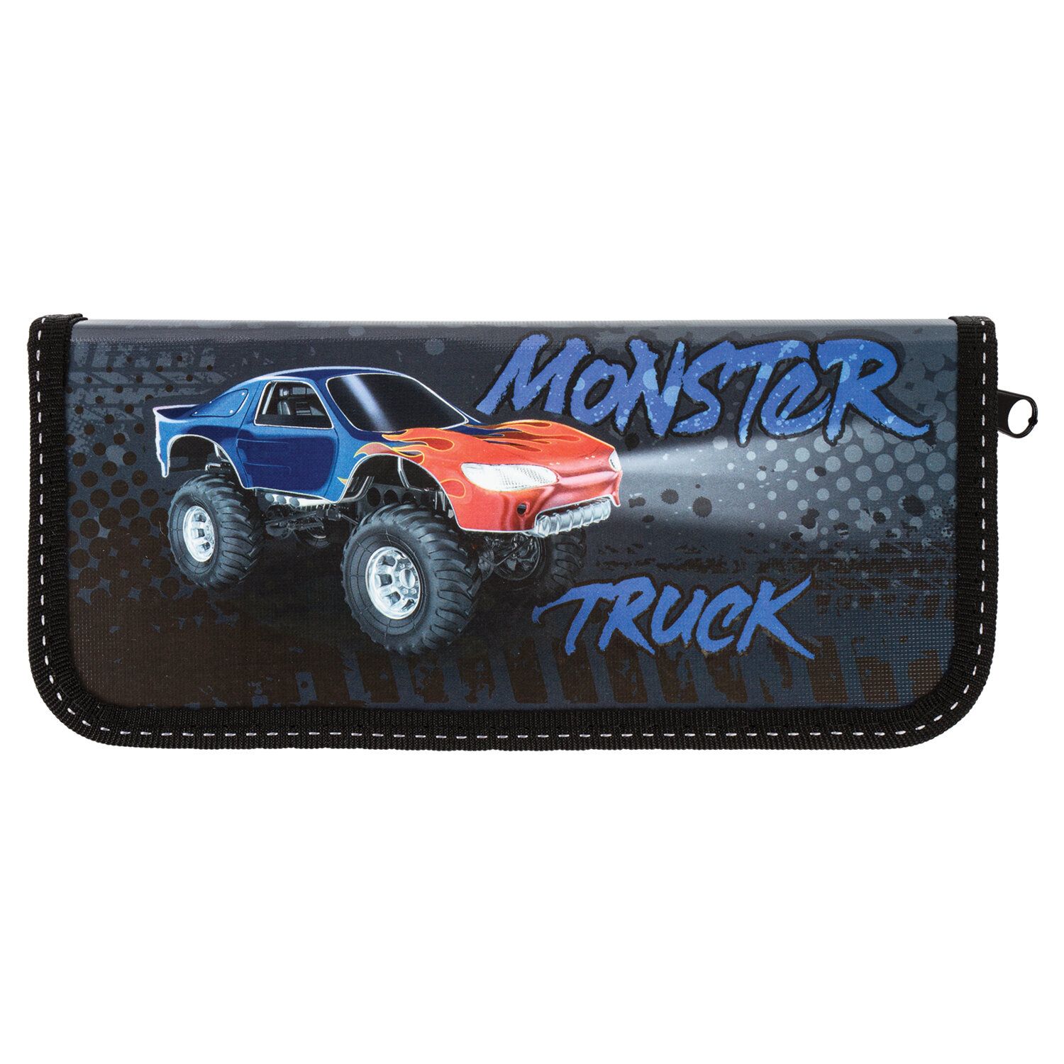 Пенал ПИФАГОР, 1 отделение, ламинированный картон, 19х9 см, "Monster Truck", 229192