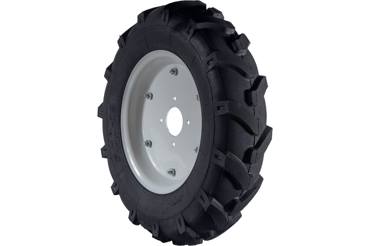 Колесо для мотоблока 5,00*12 покрышка+камера+диск елочка