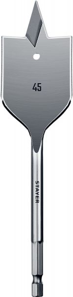 Сверло по дереву перовое 45x152мм, сверло по дереву перовое STAYER FLAT 