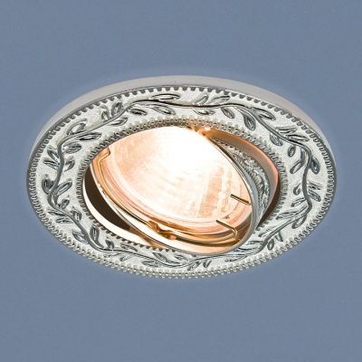 Точечный светильник Elektrostandard 713 MR16 WH/SL белый/серебро a031524    