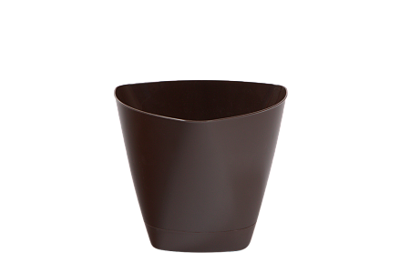 Горшок для цветов 2 л ЭЛЕГАНС с поддоном (шоколад) Радиан