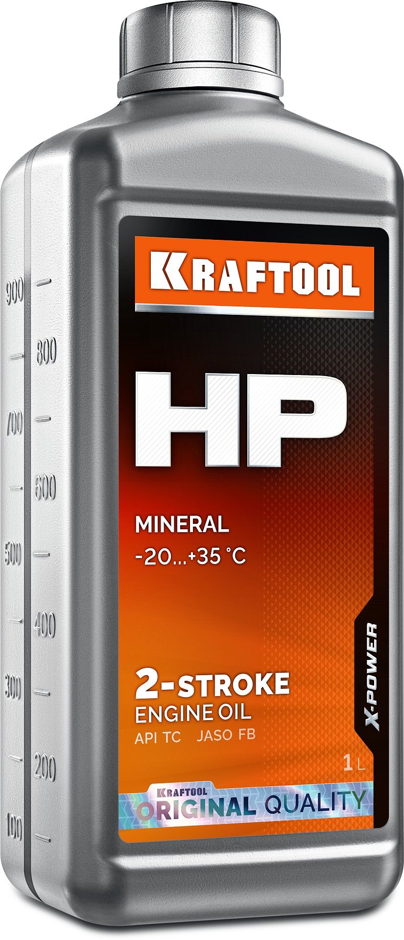 Масло минеральное для 2-тактных двигателей, 1 л KRAFTOOL HP