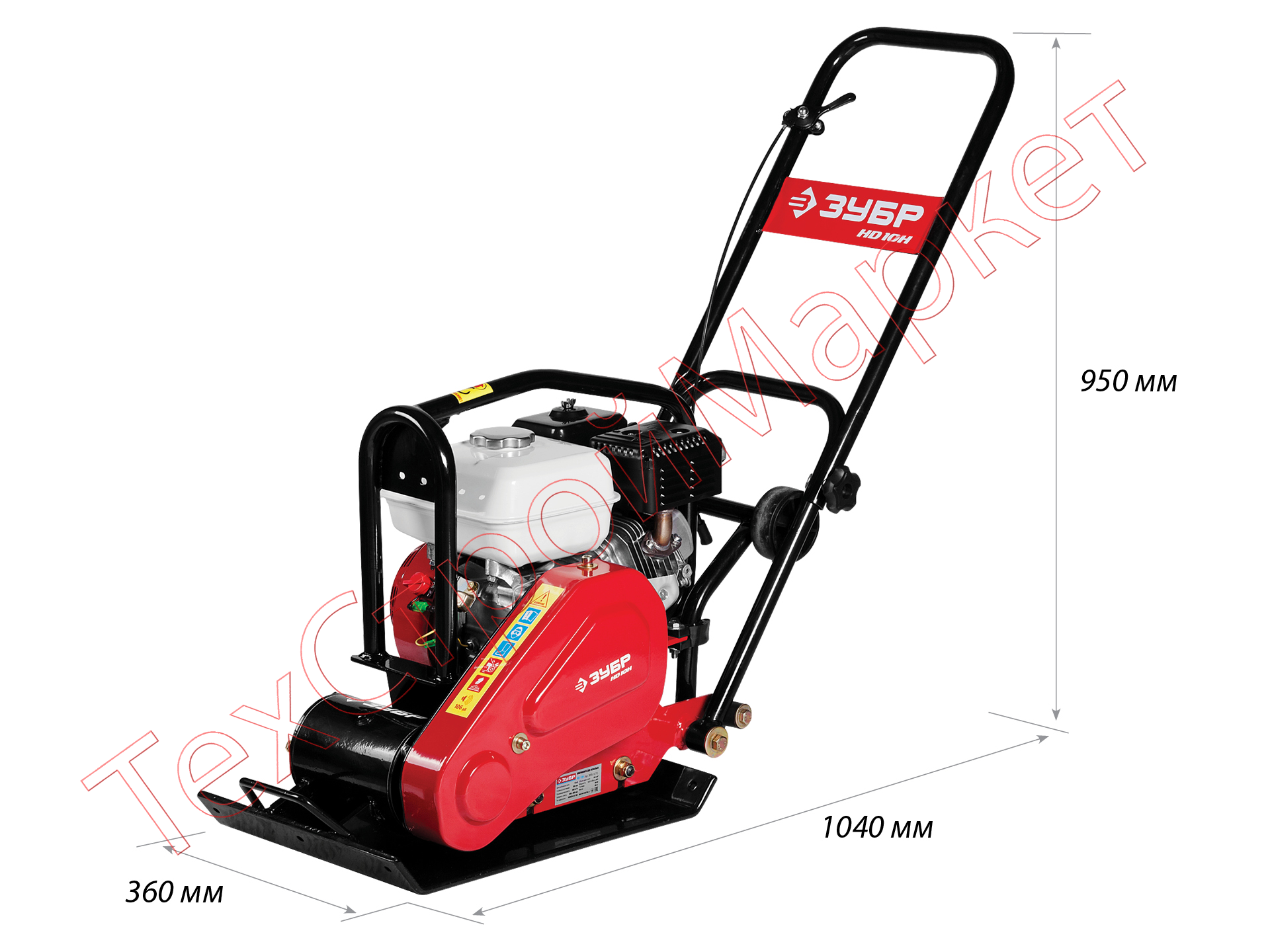 Виброплита бензиновая ЗУБР Профессионал ЗВПБ-10 ГХ