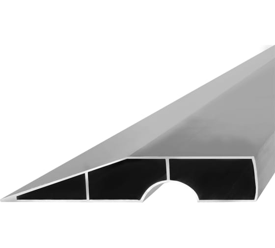 Правило алюминиевое трапециевидное КОБАЛЬТ 1.0 м., 2 ребра жёсткости