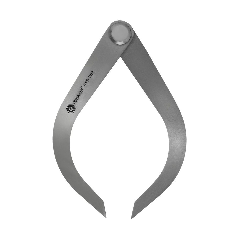 Кронциркуль для разметки и наружных измерений до 125 мм, из углеродистой стали, подвес КОБАЛЬТ