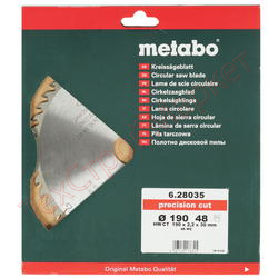Диск пильный по дереву Metabo 190х30х48Т