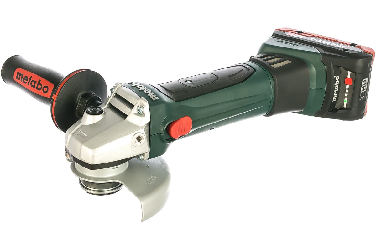 Машина шлифовальная угловая аккумуляторная Metabo W18 LTX125 1х3,5 Ач LiHD+ЗУ